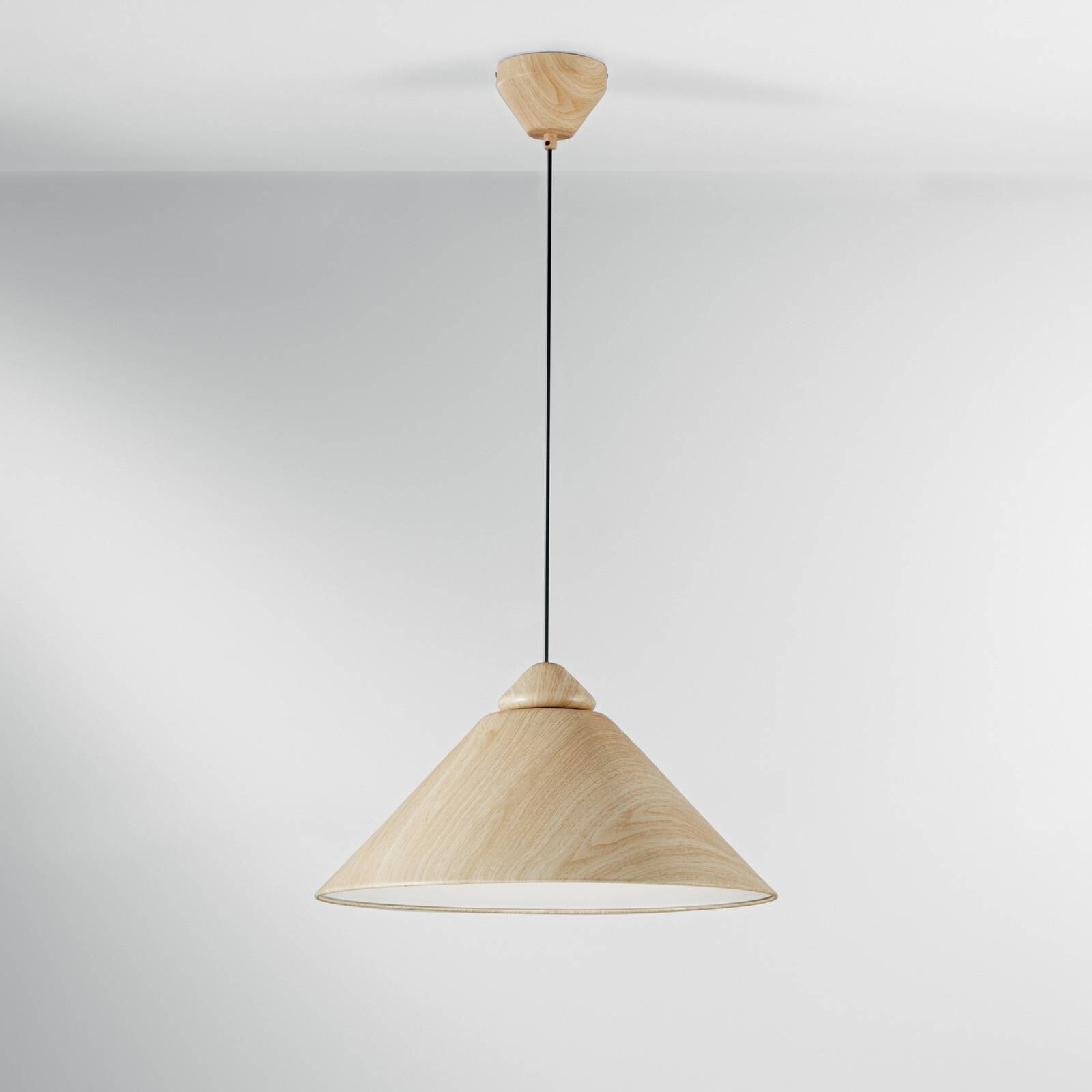 Závesné svietidlo Big Bang béžová/biela, Ø 49 cm, kov