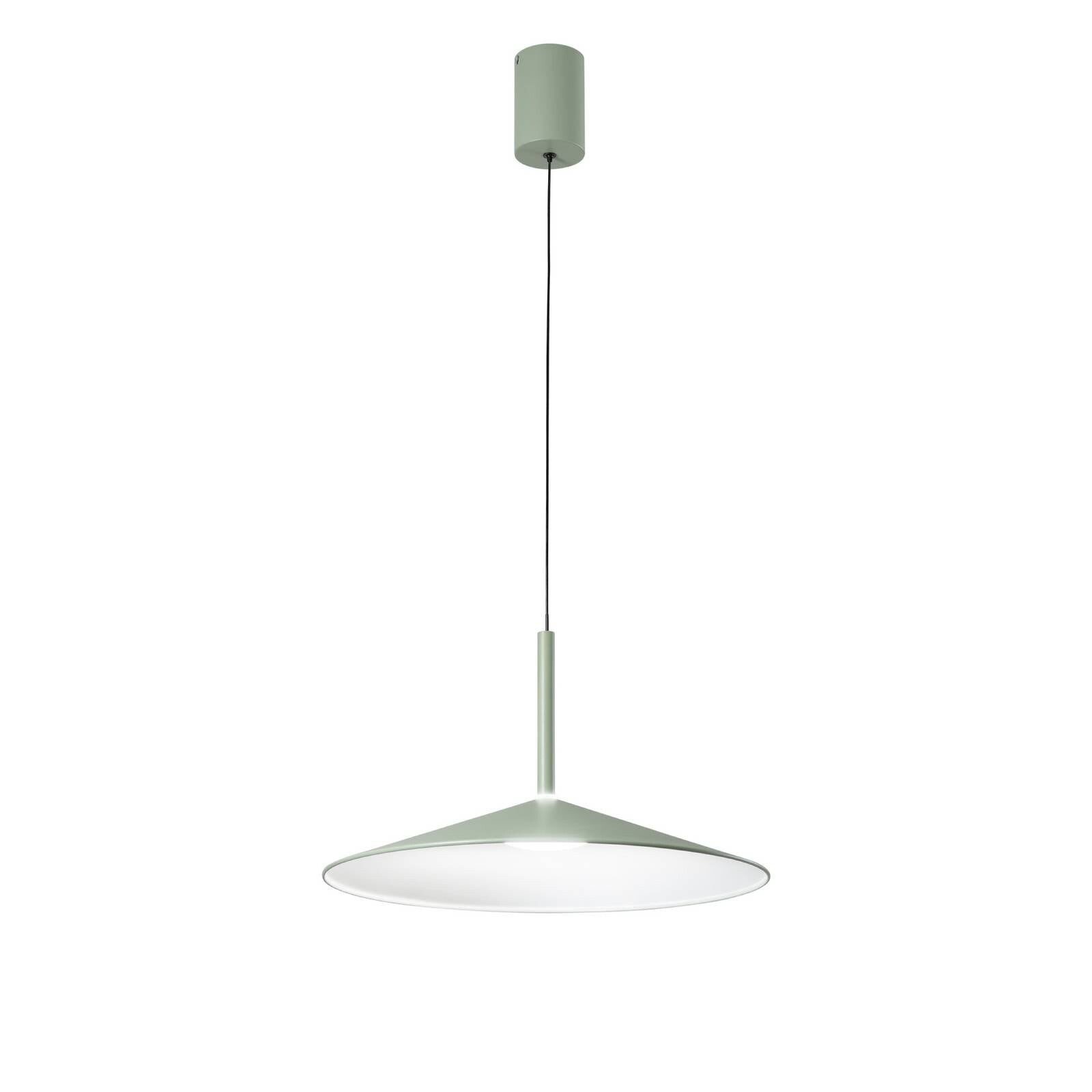 LED závesné svietidlo Khan, zelená, Ø 48 cm, kov, CCT