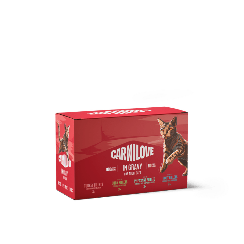 Výhodné balenie Carnilove Cat Pouch 24 x 85 g - mix balenie v omáčke (4 druhy)