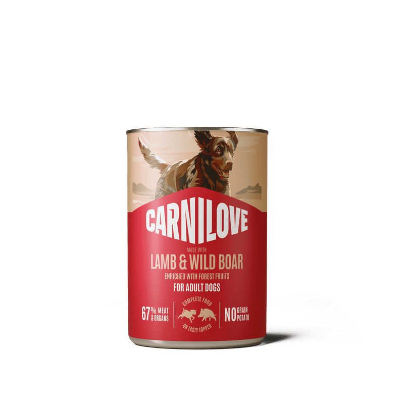 Carnilove Dog v paštéte 6 x 400 g - jahňacie a diviak