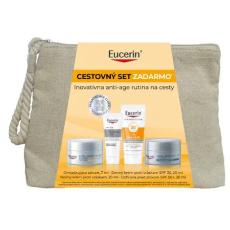 EUCERIN Darčekový set 2026 denný a nočný krém + sérum + krém na opaľovanie 1 x 1 set