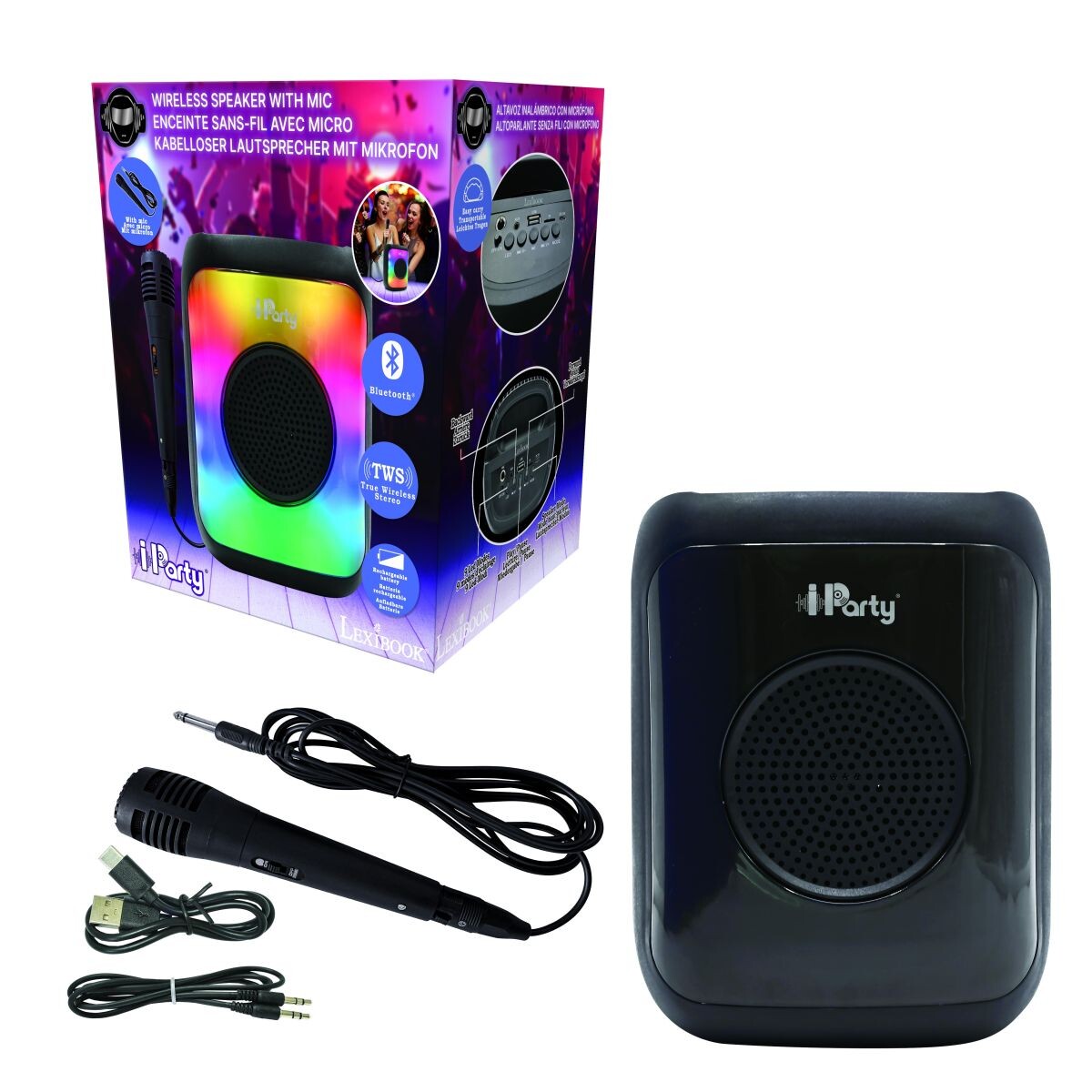Lexibook Bluetooth karaoke reproduktor s mikrofónom malý