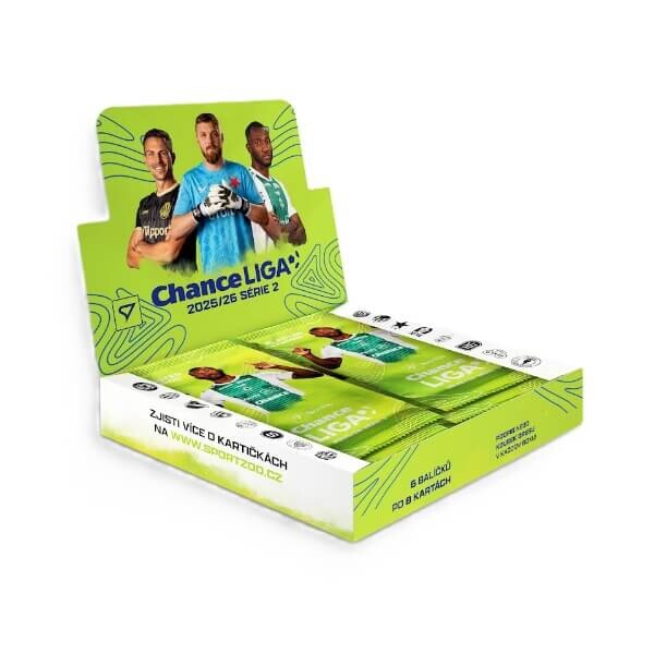Sportzoo Futbalové karty Chance liga 2025-2026 2. séria Blaster box