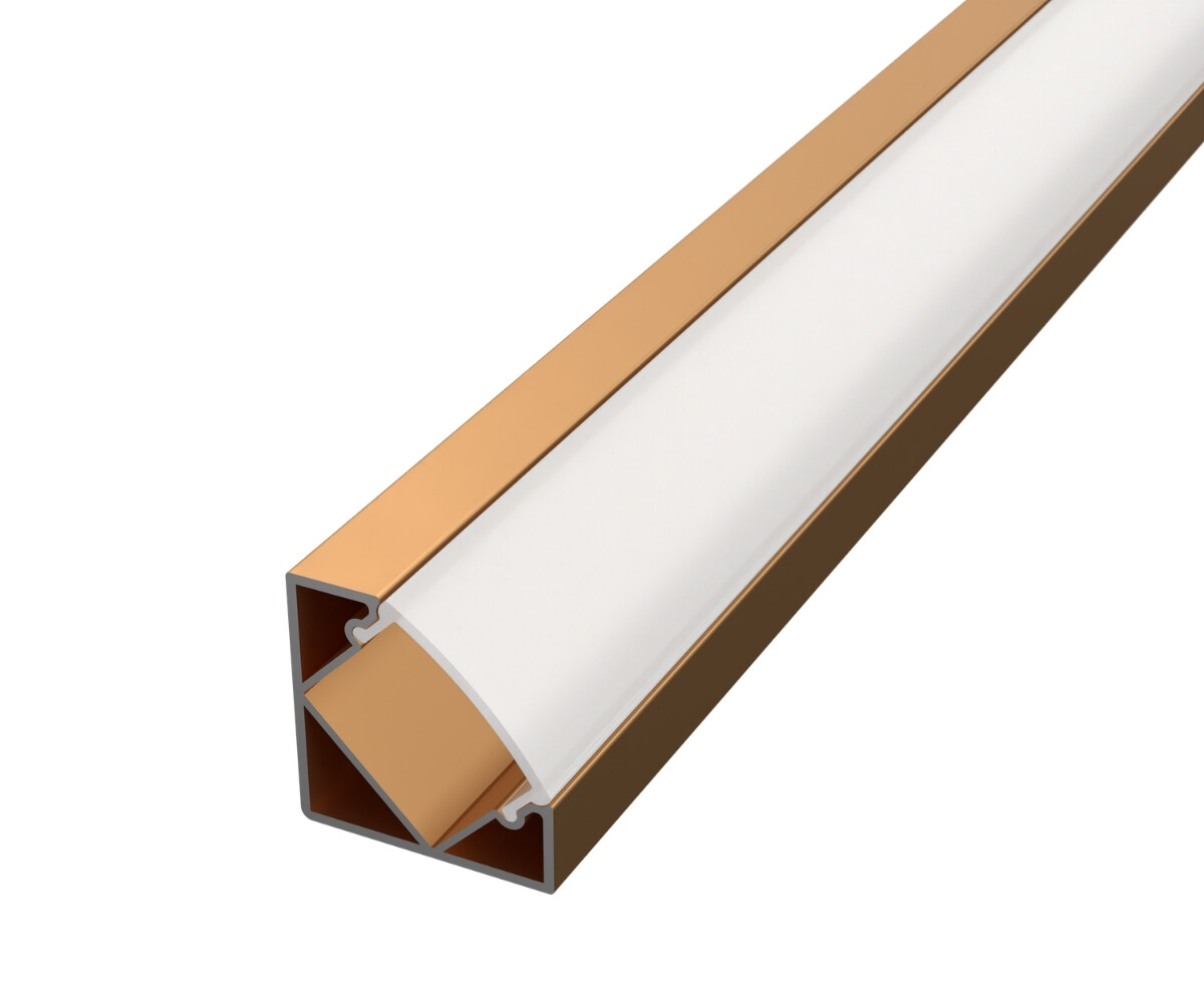 LED Solution Rohový profil pre LED pásiky R7 bronzový Vyberte variantu a dĺžku: Profil bez difúzora 1m LP201BR-1M