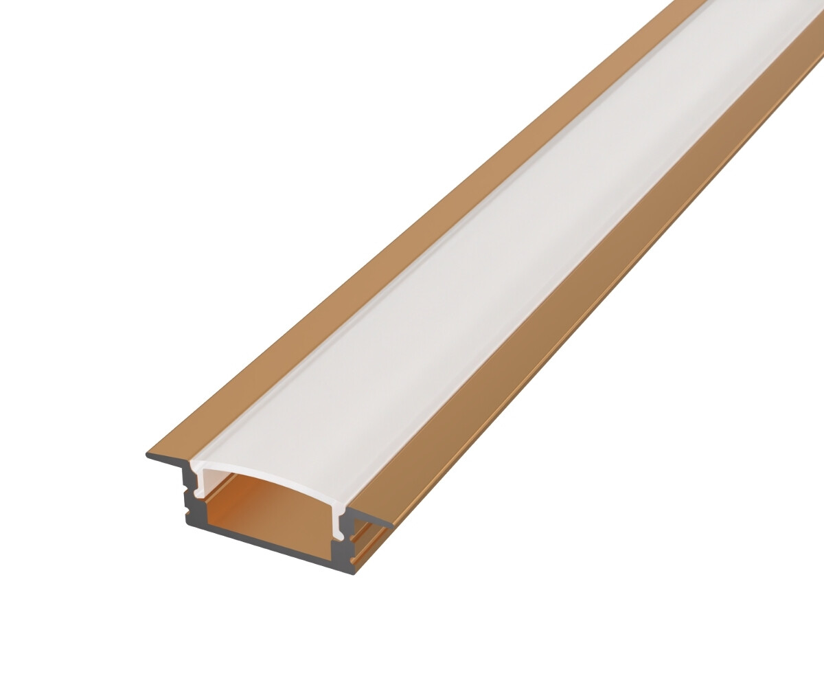 LED Solution Vstavaný profil pre LED pásiky V41 bronzový Vyberte variantu a dĺžku: Profil bez difúzora 1m LP301BR-1M