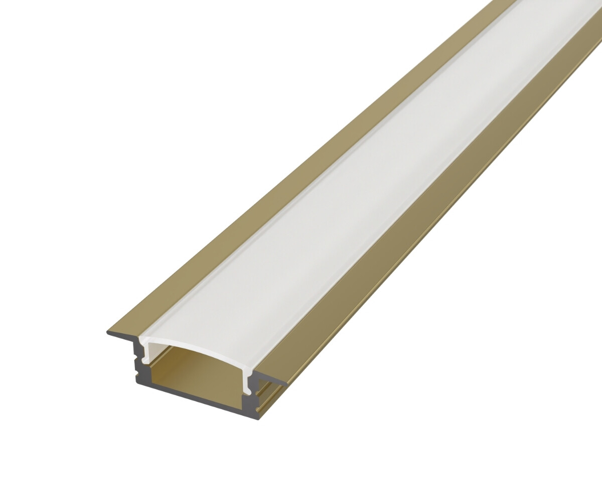 LED Solution Vstavaný profil pre LED pásiky V41 champagne Vyberte variantu a dĺžku: Profil bez difúzora 2m LP301CH