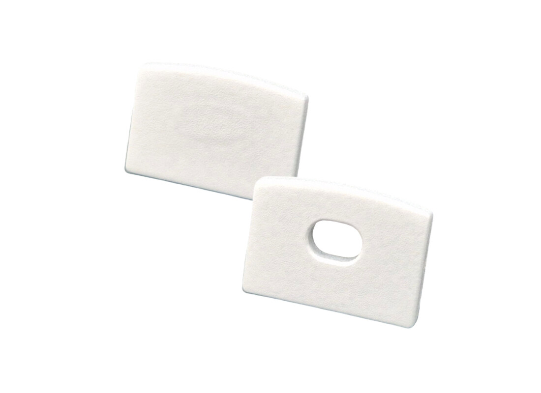 LED Solution Koncovka nástenného profilu N19 biela Vyberte variantu: Koncovka s otvorom LP111W-END-HOLE