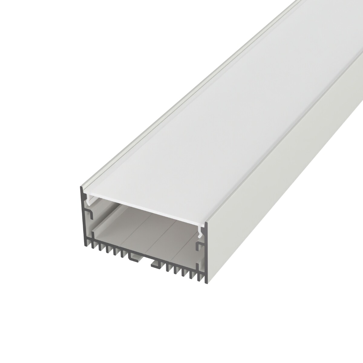 LED Solution Nástenný profil pre LED pásiky a pre konštrukciu svietidiel N13 biely Vyberte variantu a dĺžku: Profil bez difúzora 2m LP122W