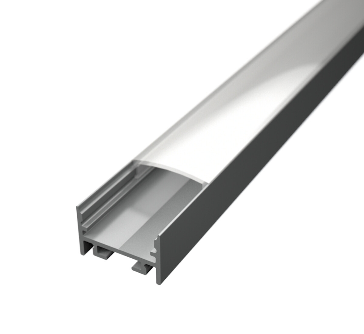 LED Solution Nástenný profil pre LED pásiky a pre konštrukciu svietidiel N19 Vyberte variantu a dĺžku: Profil bez difúzora 2m LP111