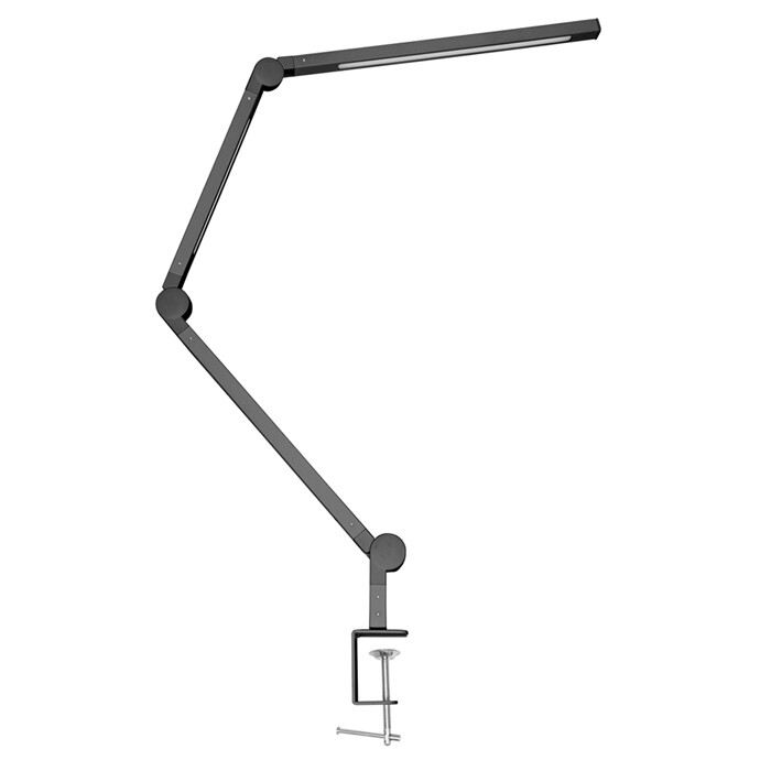 Ecolite Čierna LED stolová lampa SPACE 19W CCT LU19WT-CR