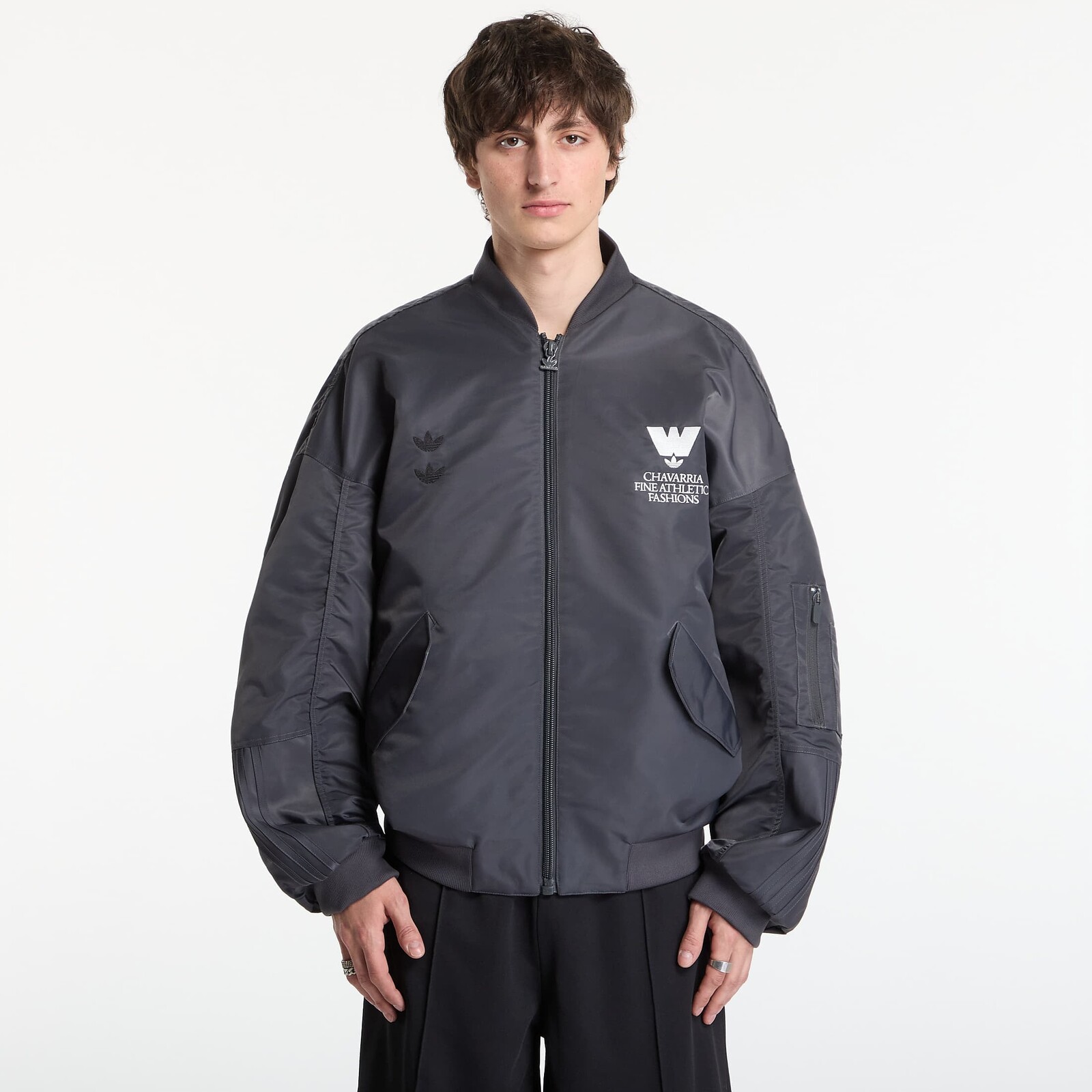 Bomber adidas x Willy Chavarria Bomber Jacket Grey Six XL