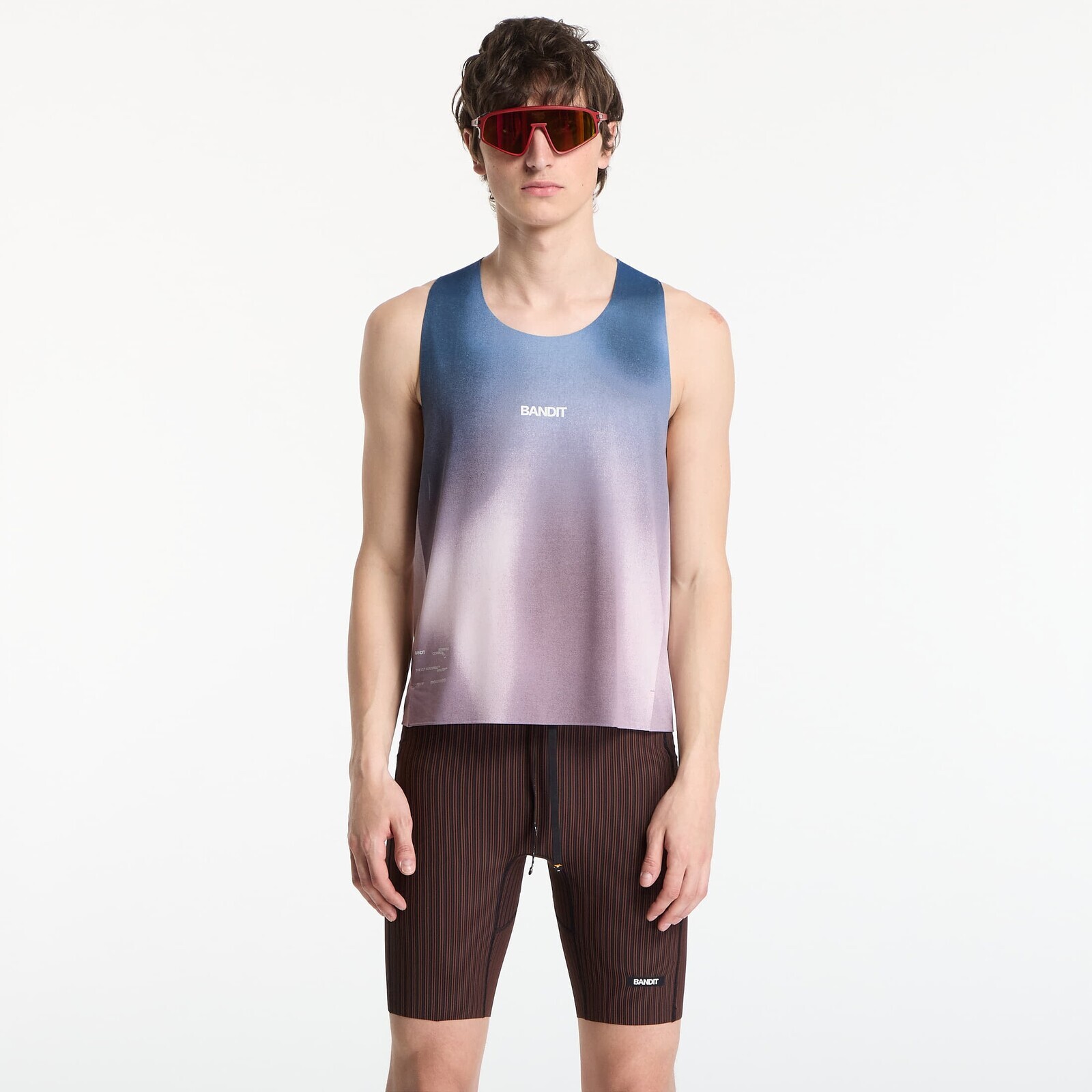 BANDIT Men's Specter™ Shorty Race Singlet Flow State Aegean Multi S