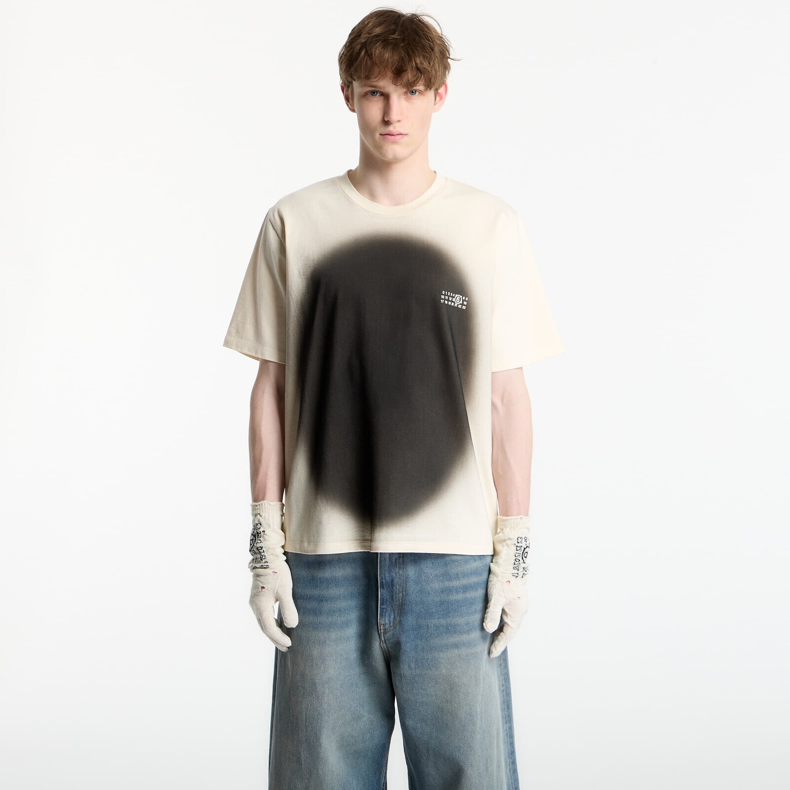 Tričko MM6 T-Shirt Cream M