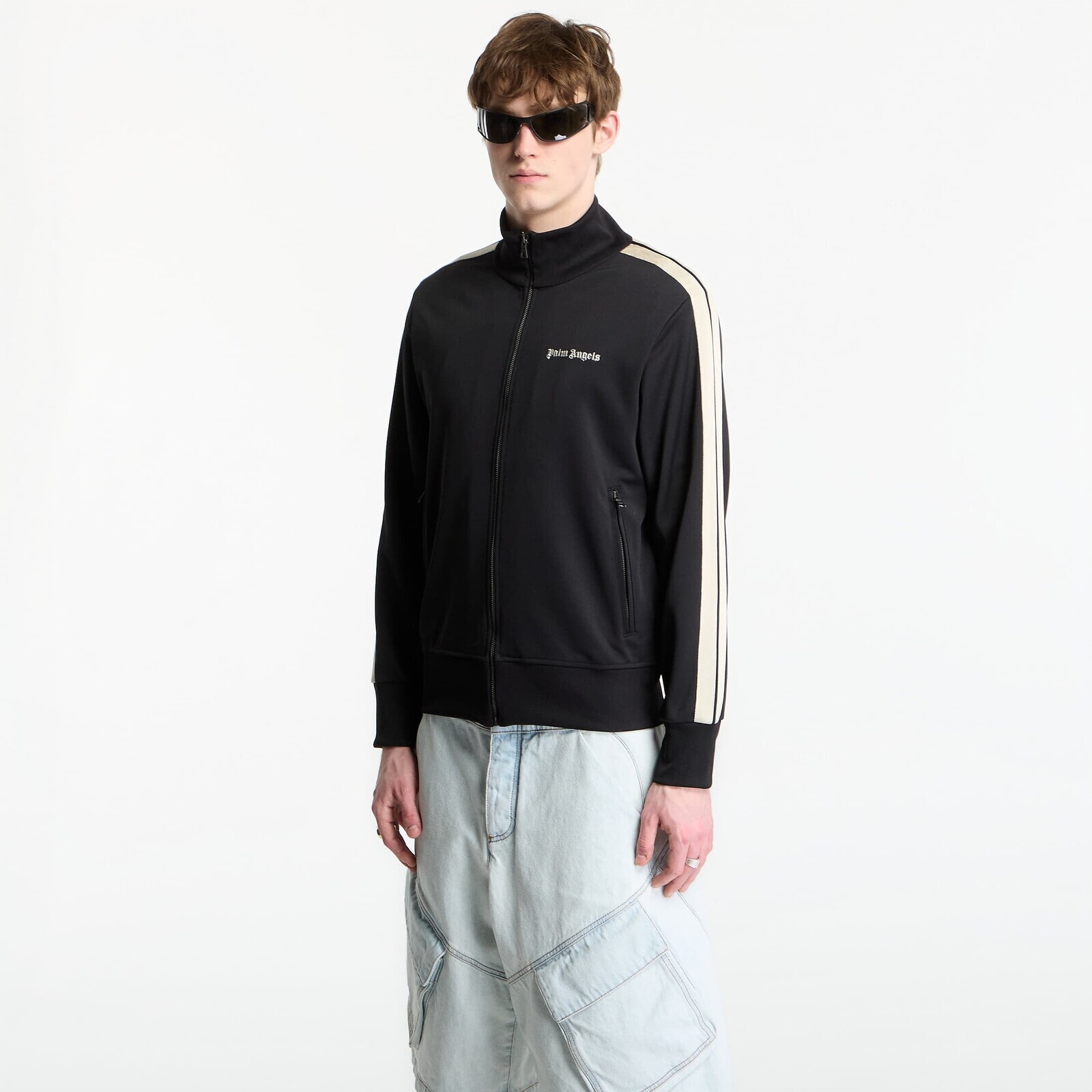 Bunda Palm Angels Classic Logo Track Jacket UNISEX Black/ Off White XL