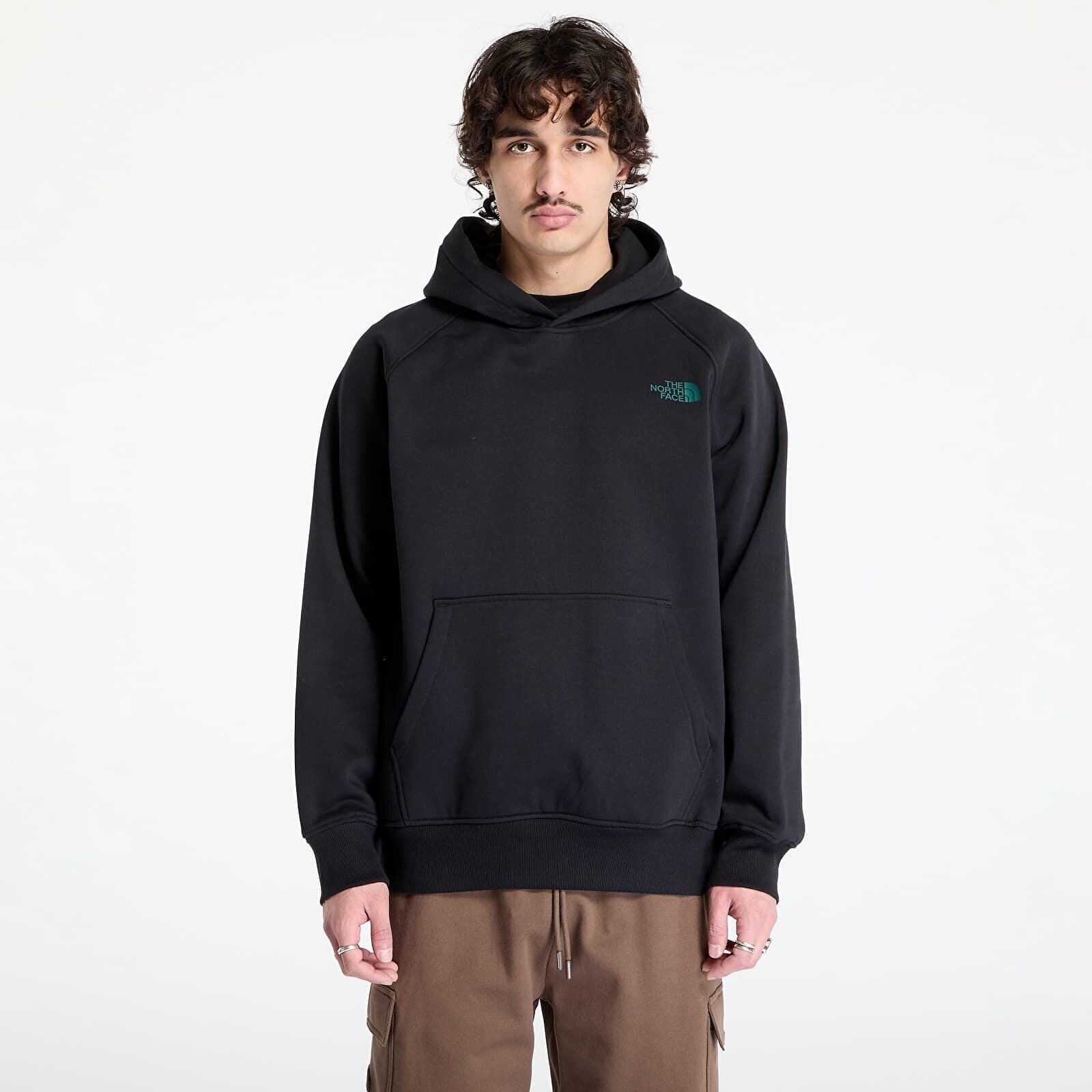 Mikina The North Face Raglan Box Nse Tailgrid Infill Hoodie TNF Black/ Deep Nori Tra M