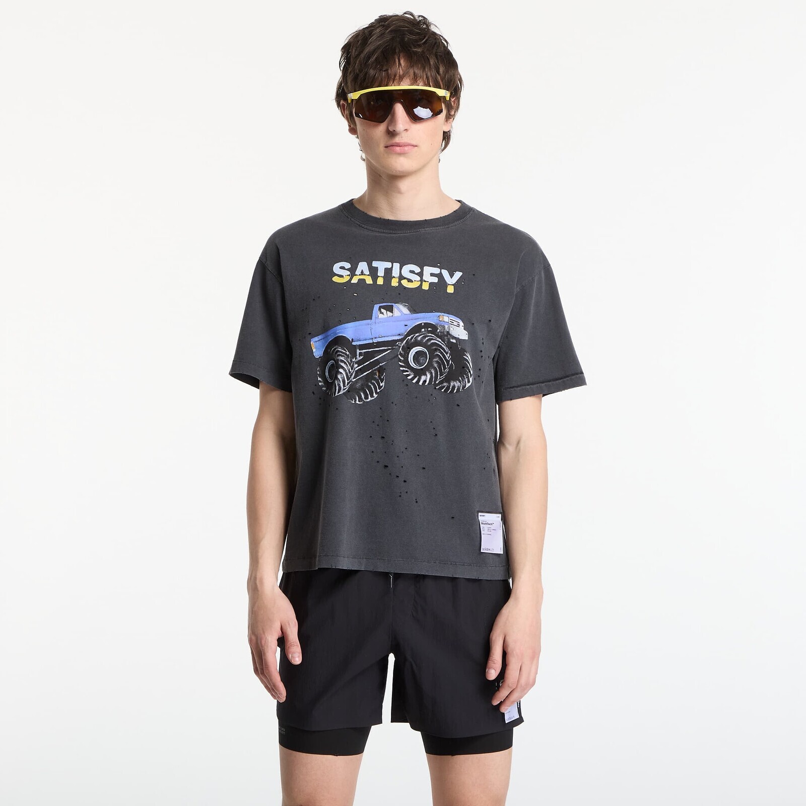 Tričko Satisfy MothTech T-Shirt Aged Black EST5 S