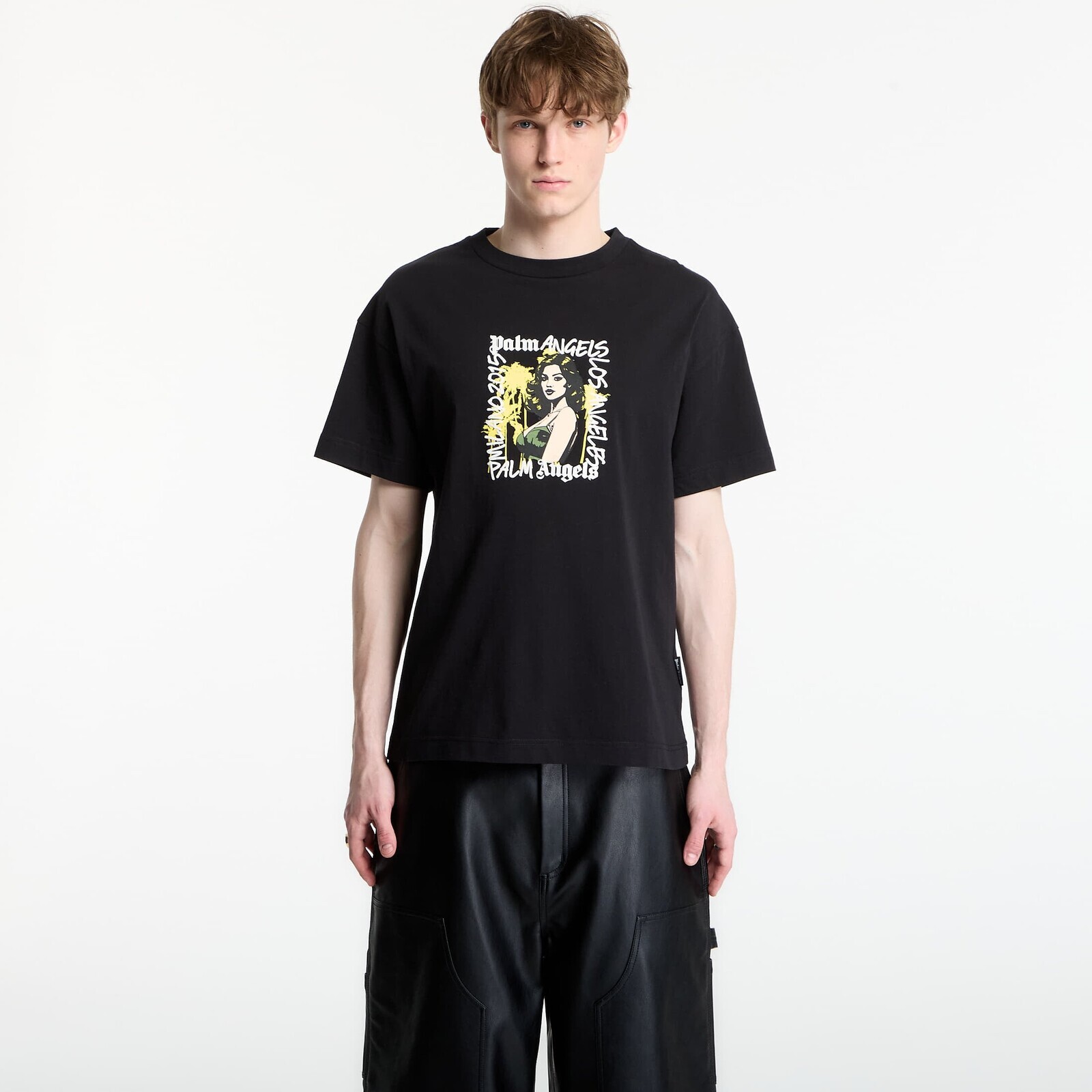 Tričko Palm Angels Pinup Regular T-Shirt UNISEX Black/ Blue L