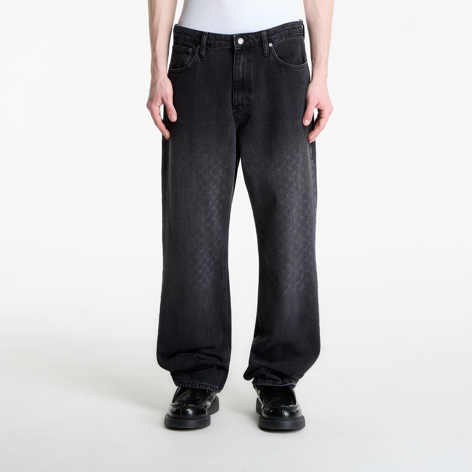 Džínsy Daily Paper Amba Monogram Jeans V2 Black M