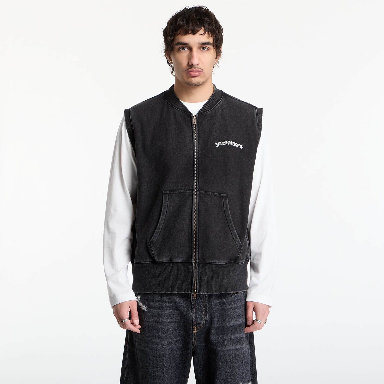 Vesta PLEASURES Neural Zip Vest Faded Black S