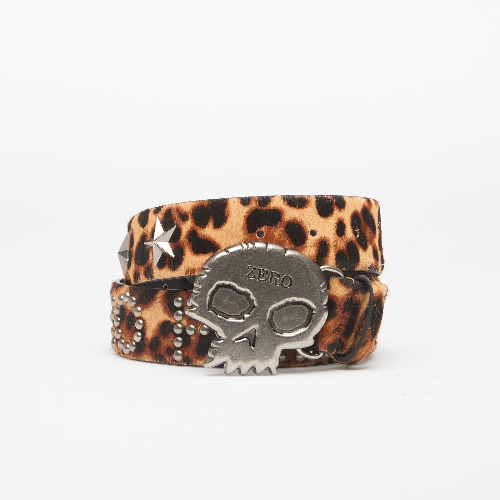 Opasok PLEASURES Leopard Studded Belt Leopard S/M
