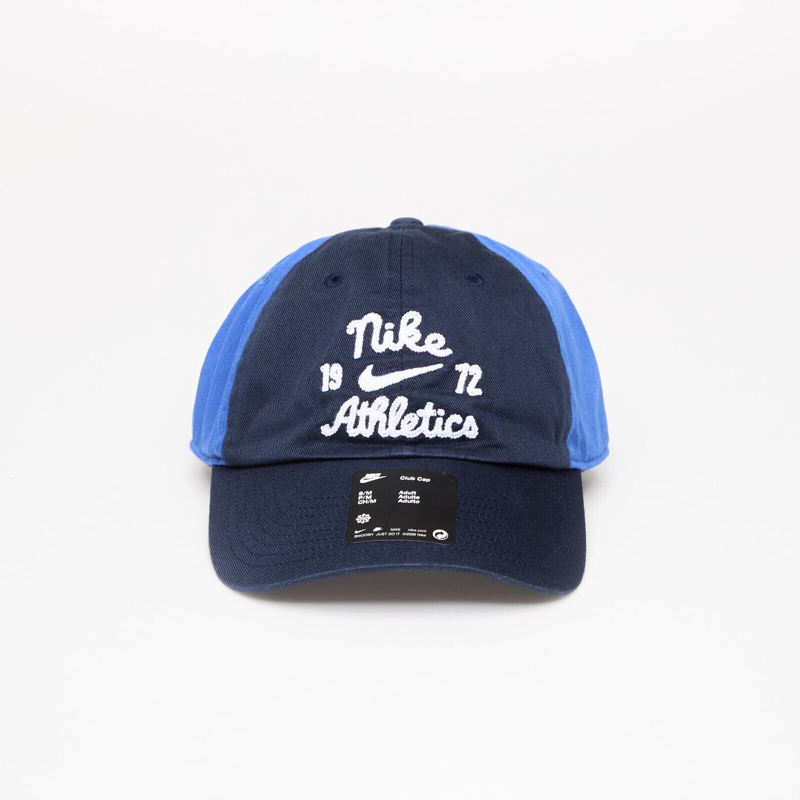 Šiltovka Nike Club Unstructured Cap Obsidian/ Game Royal/ White S/M