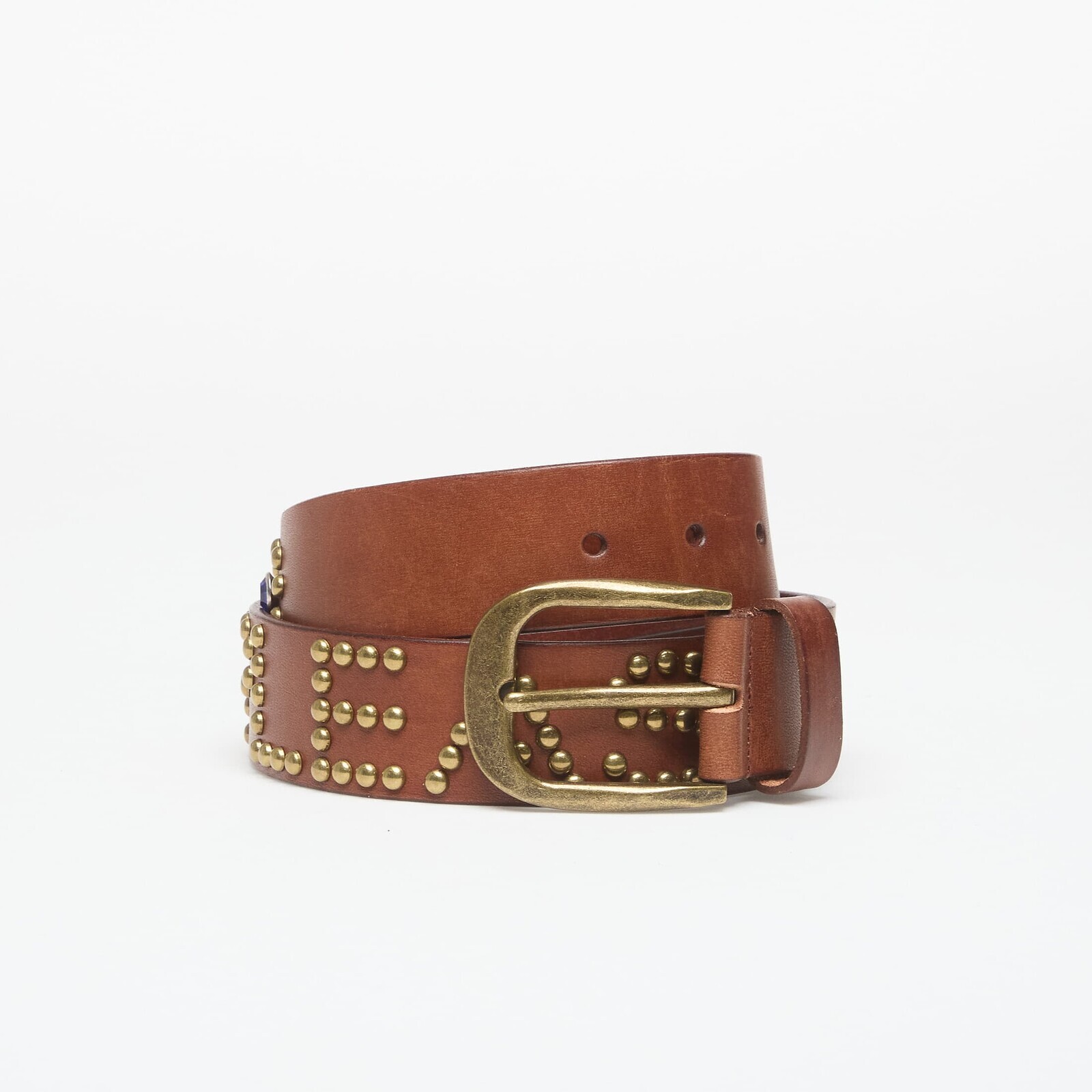 Opasok PLEASURES Studded Belt Brown L/XL