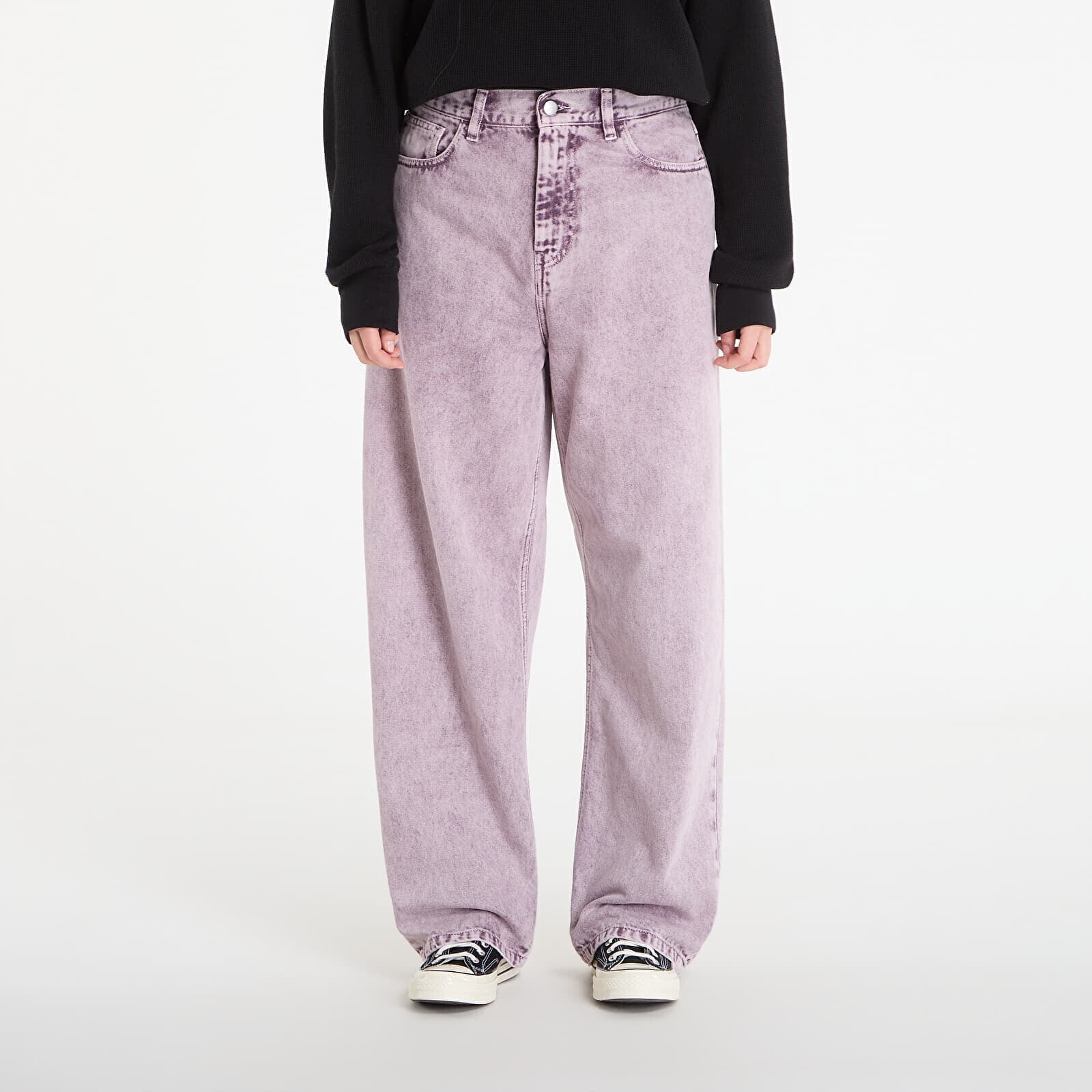 Kalhoty Carhartt WIP W' Brandon Pant Cozy Purple Chalk Wash S