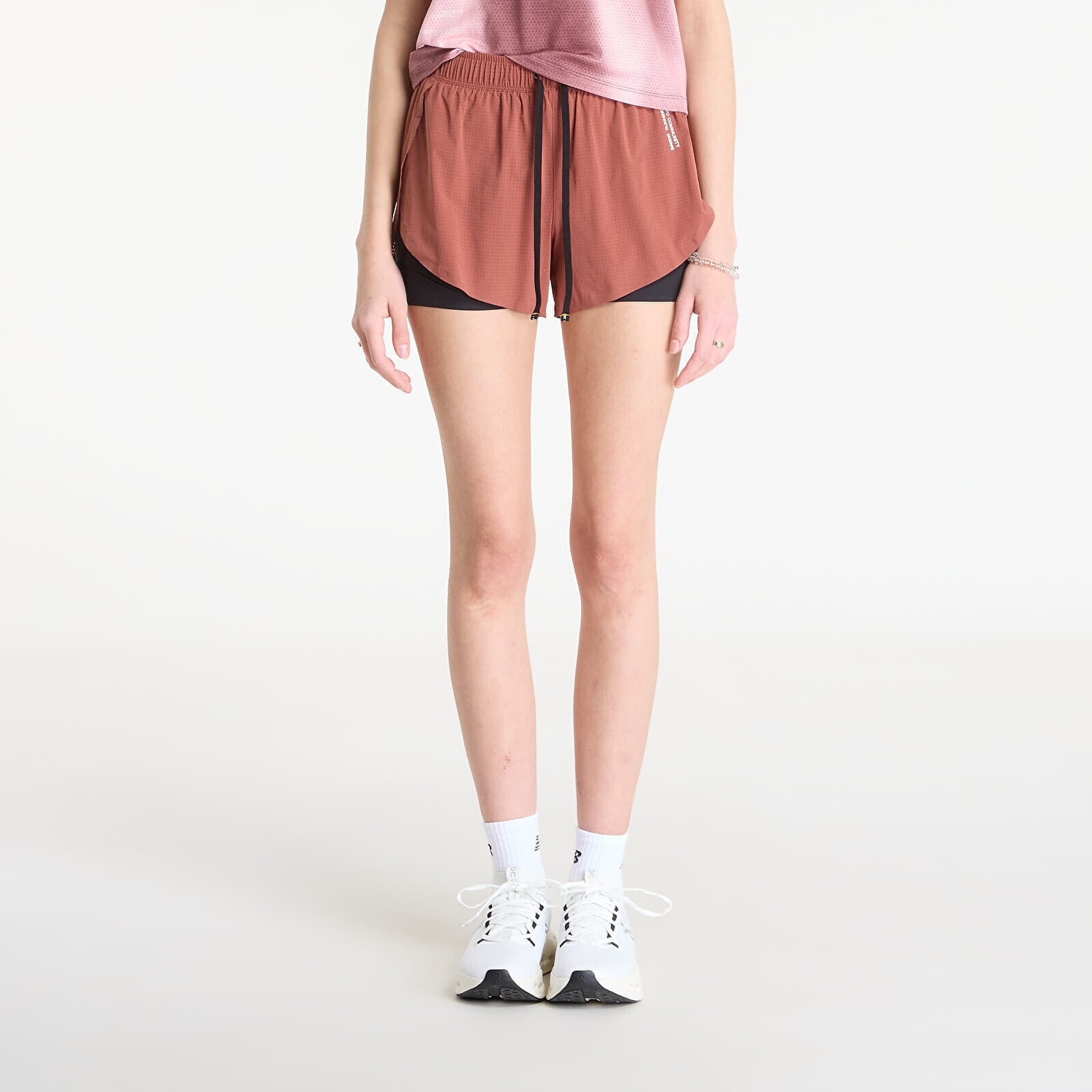 Šortky BANDIT Women's Vento™ 2in1 Run Short Mahogany/ Black S