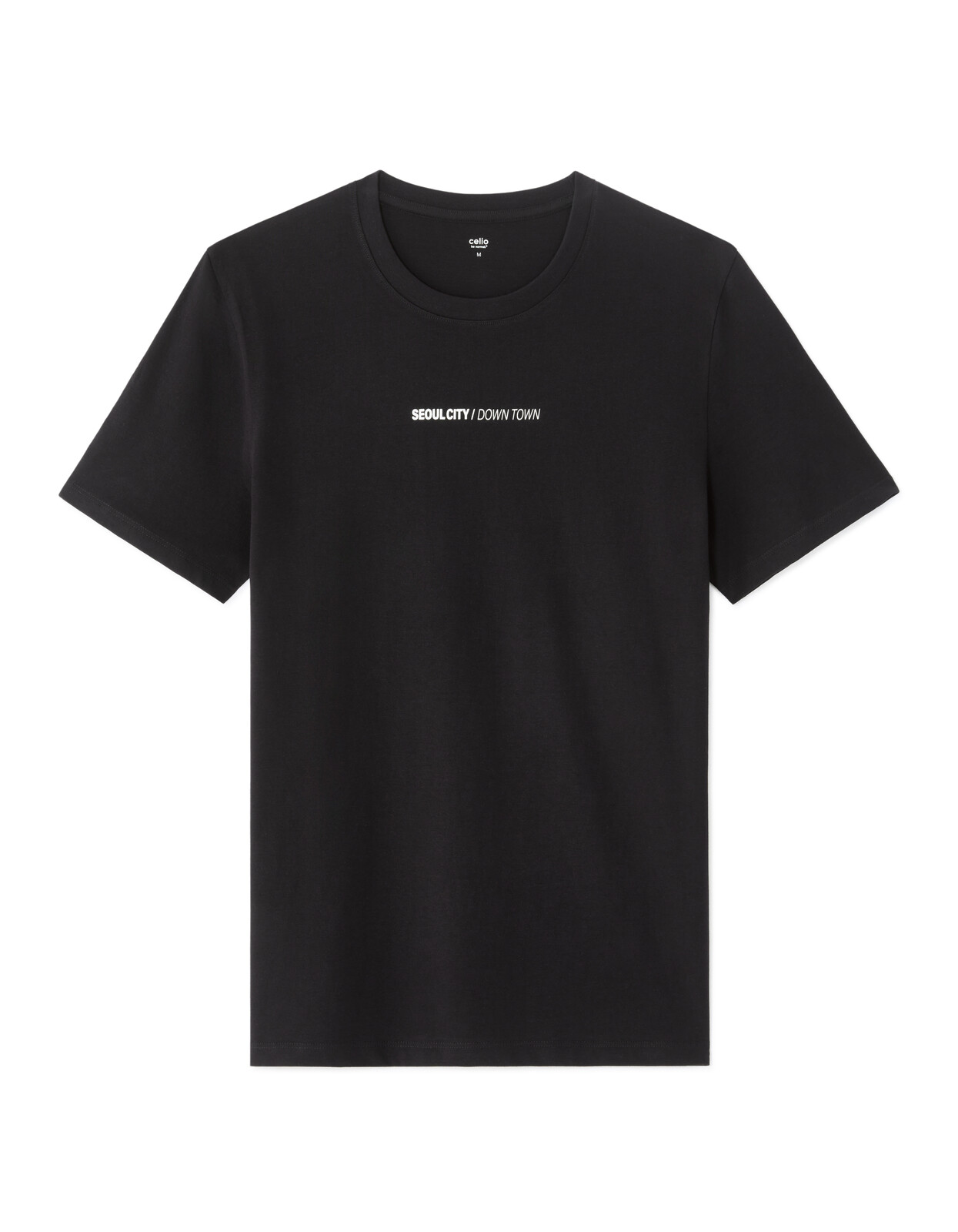 Čierne tričko Celio Nescructur