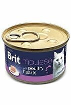 Brit Premium Cat by Nature Mousse Poultry hearts 85g