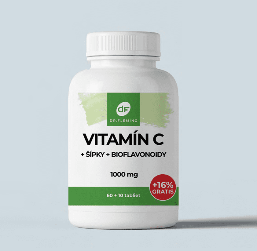 Vitamín C 1000mg + Šípky + Bioflavonoidy - 70 tabliet - Dr. Fleming