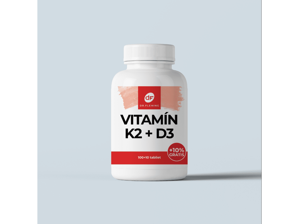 Vitamín K2 100μg + D3 3000IU - 110 tabliet - Dr. Fleming
