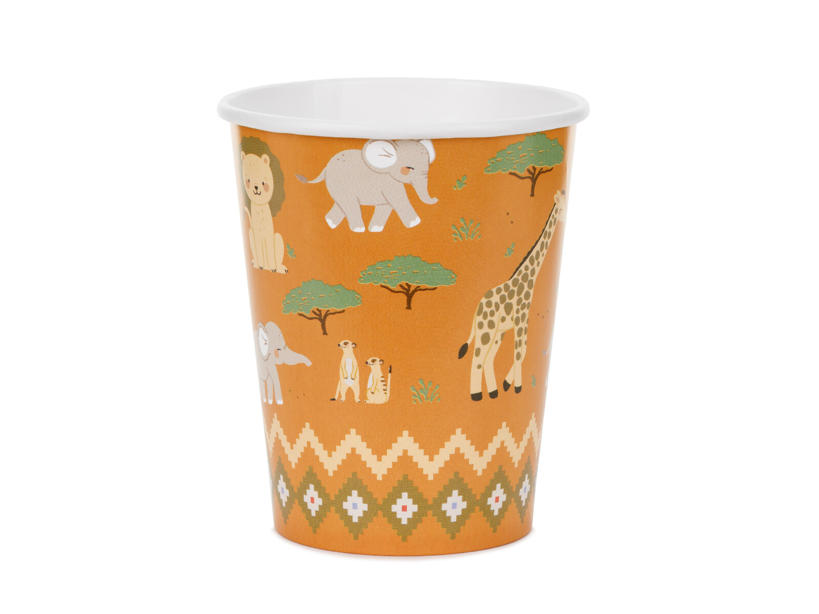 PartyDeco Papierové poháre - Safari 220 ml