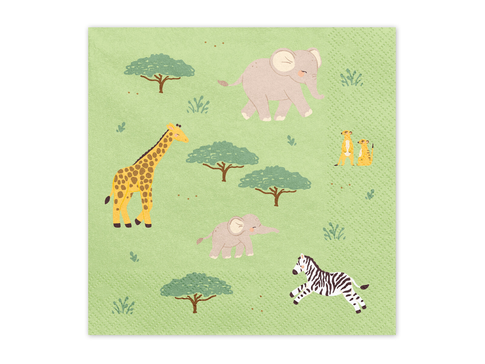 PartyDeco Papierové servítky - Safari 33 x 33 cm 12 ks
