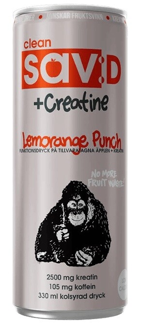 Clean drink sav:d + kreatin 330 ml - lemorange punch