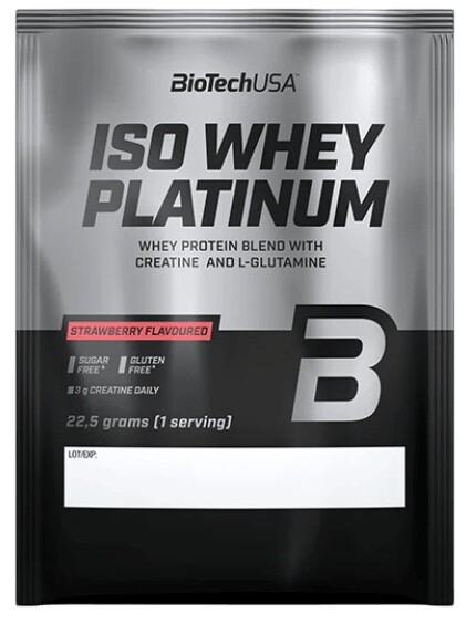 Biotechusa iso whey platinum 22,5 g - jahoda