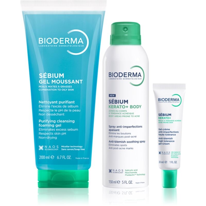 Bioderma Sébium Acne Care Set sada pre mastnú pleť so sklonom k akné 1 ks