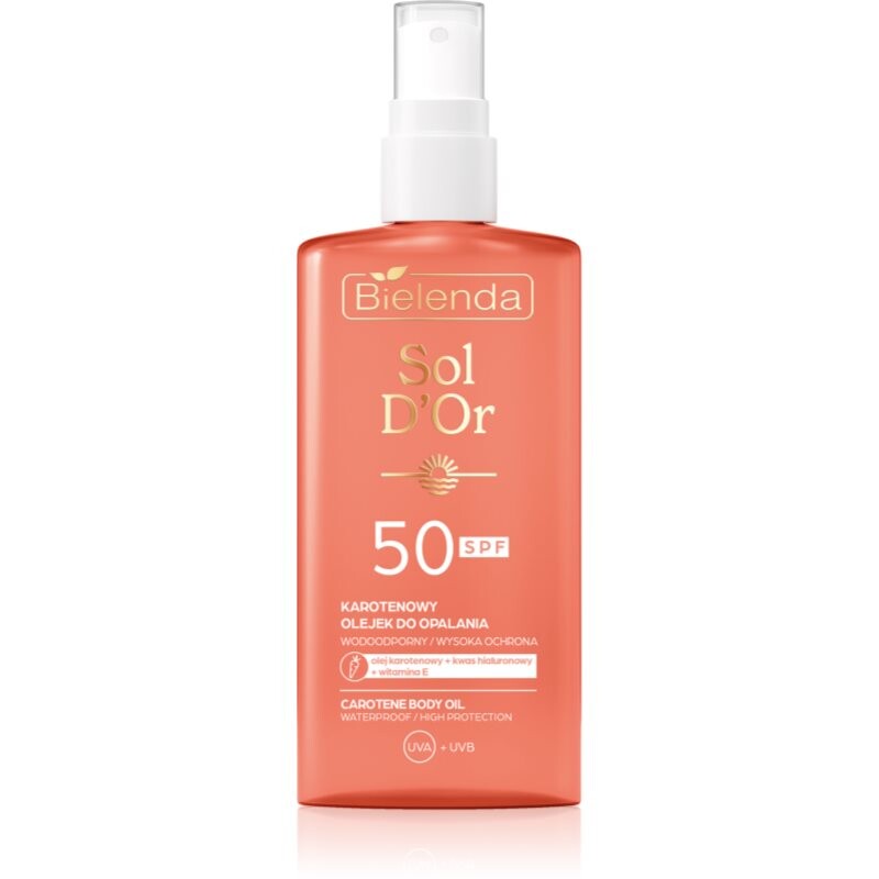 Bielenda Sol D’or olej v spreji na opaľovanie SPF 50 150 ml
