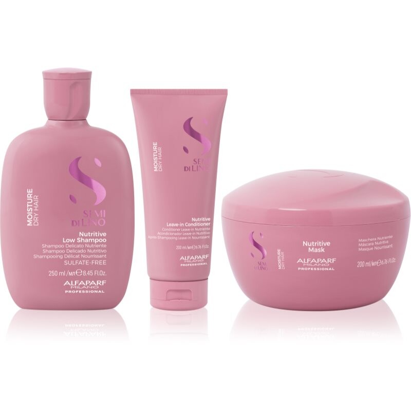 Alfaparf Milano Semi di Lino Moisture Kit set pre hydratáciu a lesk