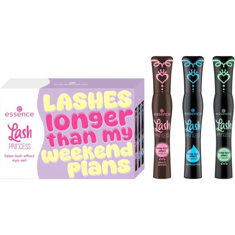 essence Lash PRINCESS false lash effect eye set sada maskár pre efekt umelých mihalnic