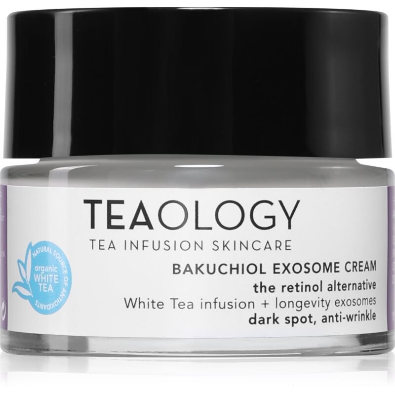 Teaology Bakuchiol Infusion Exosome Cream omladzujúci hydratačný krém proti tmavým škvrnám 50 ml