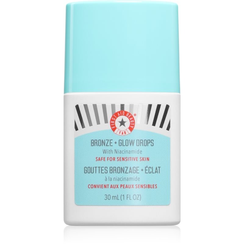 First Aid Beauty Bronze + Glow Drops hydratačné bronzujúce sérum pre jednotný tón pleti 30 ml