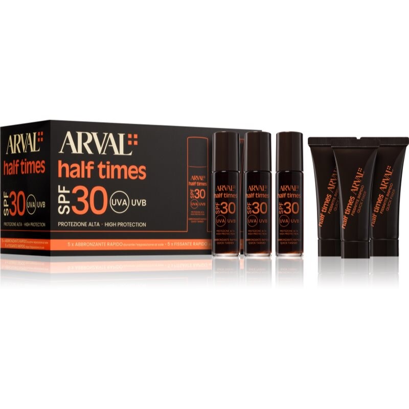 Arval Half Times Fast Tanning Bottle + Tube Set sada urýchľujúci opaľovanie