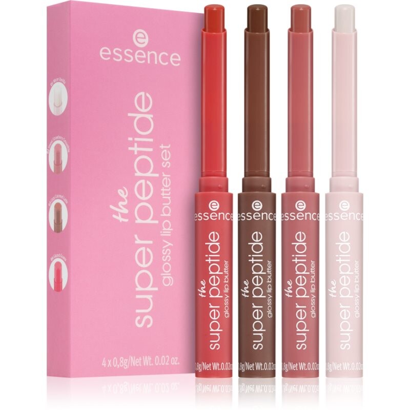 essence the super peptide glossy lip butter set sada na pery