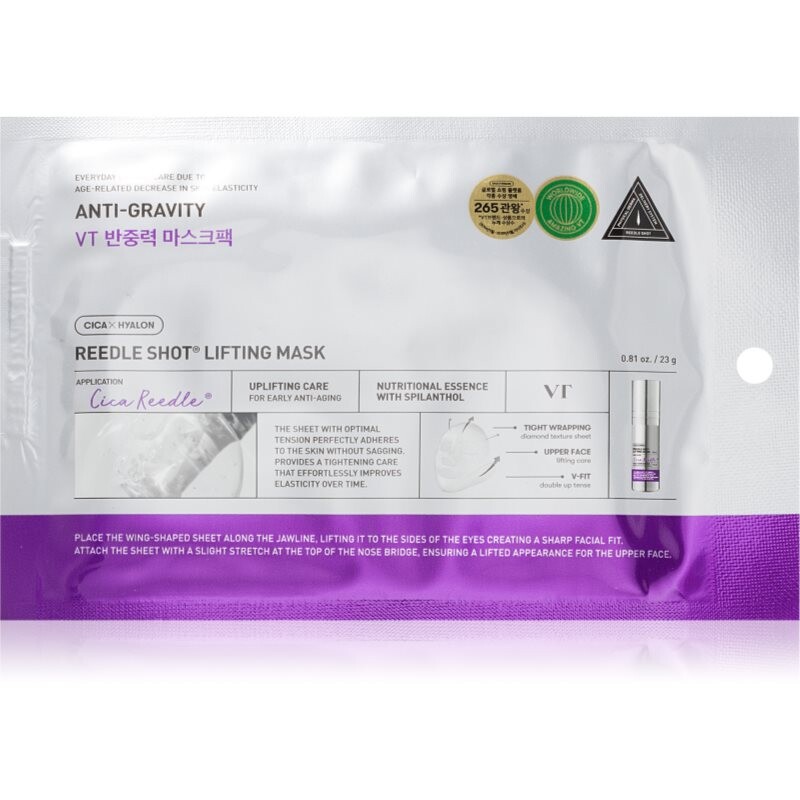 VT Cosmetics Reedle Shot Lifting Mask intenzívna liftingová maska so spevňujúcim účinkom 23 g