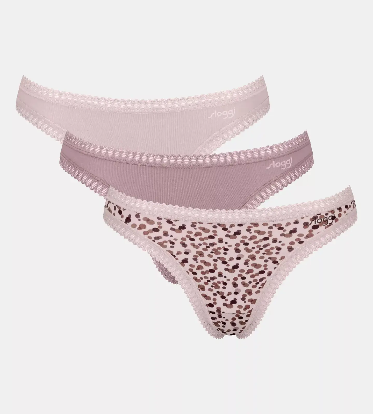 Dámske nohavičky GO Crush String C3P - UNKNOWN - svetlo ružová V001 - SLOGGI MULTIPLE COLOURS 1 M