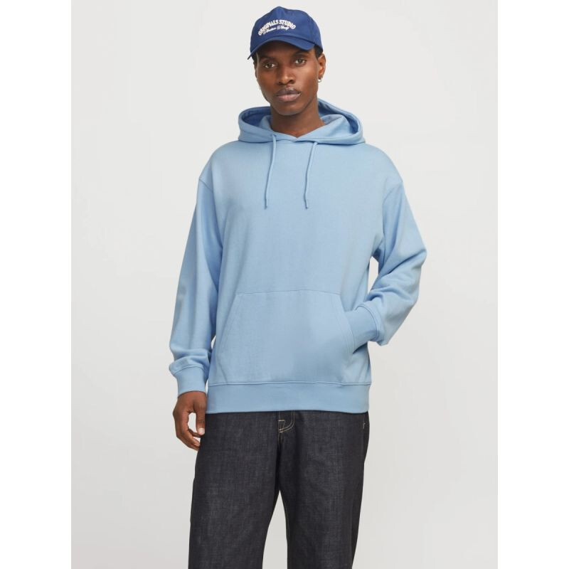 Jack&Jones pánska mikina JJESTAR BASIC SWEAT HOOD NOOS 12257852 CHAMBRAY BLUE L