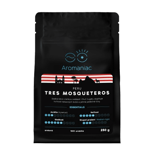 AROMANIAC Peru Tres Mosqueteros - zrnková, 250 g