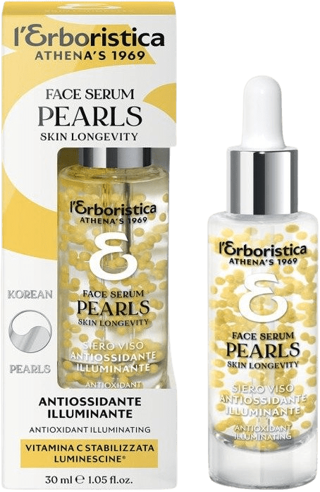 ERBORISTICA Pearls Skin Longevity Antioxidačné a rozjasňujúce pleťové sérum s kórejskými perlami 30 ml
