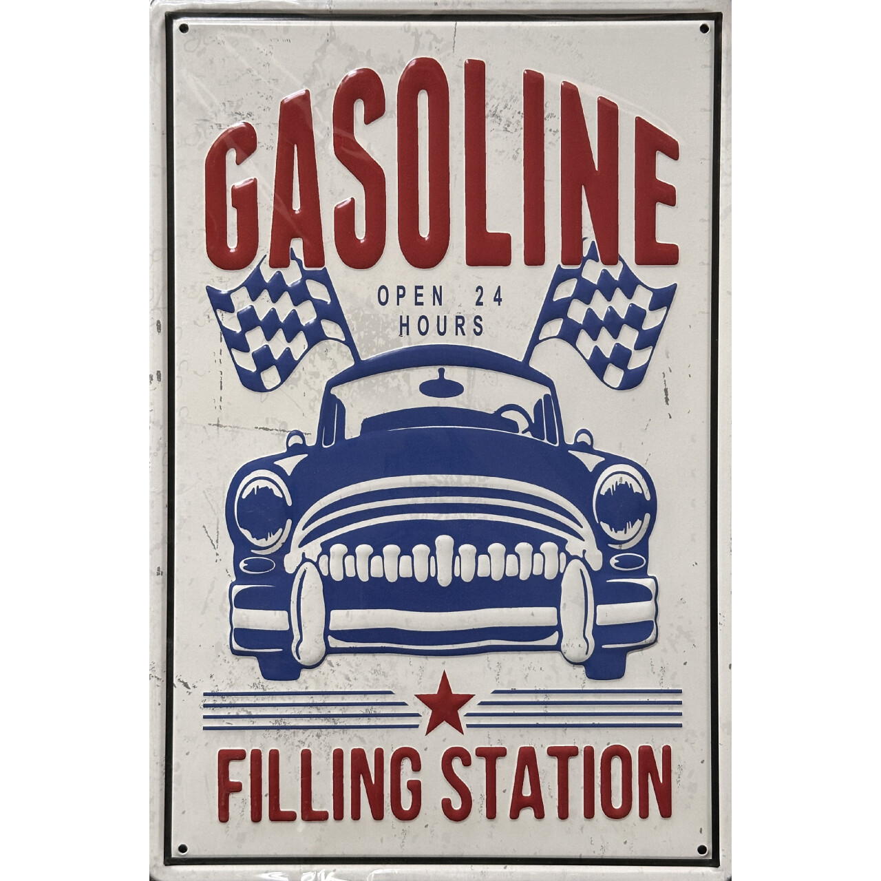 Ceduľa plechová Legal Life Gasoline 30x20cm - farebná